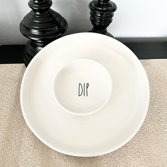 Rae Dunn Other - New Rae Dunn CHIP/VEGETABLE and DIP Ceramic Serving Platter